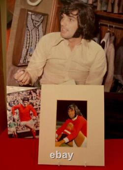 George Best Personally Signed Photo very rare inc COA plus limited Edition Pic