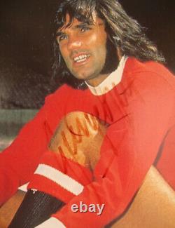 George Best Personally Signed Photo very rare inc COA plus limited Edition Pic