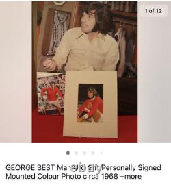 George Best Personally Signed Photo very rare inc COA plus limited Edition Pic