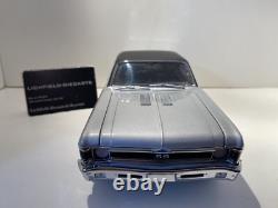 Gmp 118 1969 Nova 396 Ss Silver Black Roof Limited Edition Number 53 Very Rare