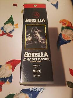 Godzilla /king Of Monsters Yamato 1954 57 Very Rare Double Vhs Italian Edition