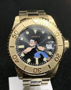 Gold Invicta Character Collection Popeye 32808 Limited Edition 79/3000 Very Rare