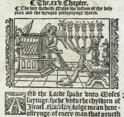 Great Bible Leaf 1539 1st Edition Exodus 2320, Very Rare