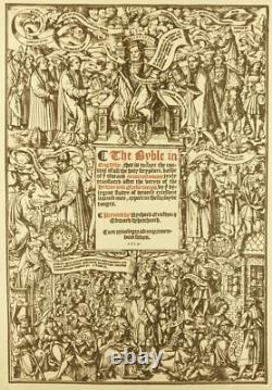 Great Bible Leaf 1539, Numbers 2 4, 1st Edition, Very Rare