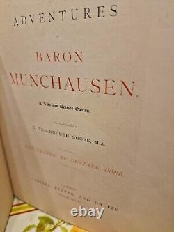 Gustav DORE, VERY RARE 1, st New, and Revised Edition book BARON MUNCHAUSEN ENGLAND