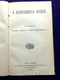 HENRY JACKSON. A DANGEROUS GUEST. 1st Edition 1870. Very RARE novel