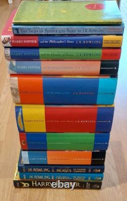 Harry Potter Very Rare High Quality First Edition Complete Collection JK Rowling