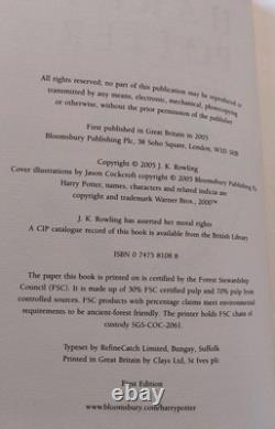 Harry Potter Very Rare High Quality First Edition Complete Collection JK Rowling