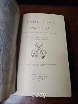 Hunting Trips of a Ranchman By Theodore Roosevelt First Edition 1886, Very Rare