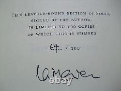 IAN McEWAN-SOLAR-SIGNED DELUX LTD EDITION-1ST-2010-HB-F-FULL LEATHER-VERY RARE