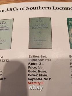 Ian Allan Southern ABC Second Edition 1943 Unmarked Very Rare