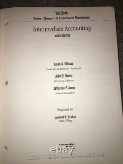 Intermediate Accounting 10th Edition By Leonard E. Stokes VERY RARE ISBN 03244068