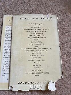 Italian Food. Elizabeth David. Macdonald. 1954. First Edition Very RARE