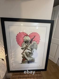 JJ Adams Love Gun / Cupid Framed Ltd Edition Print with COA very rare