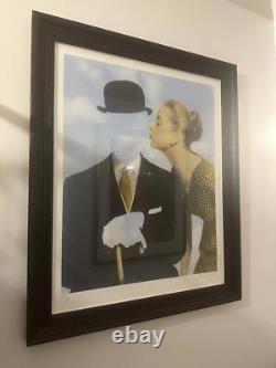 Joe Webb Kissing Magritte signed Early Print Larger Very Rare Edition Of 50