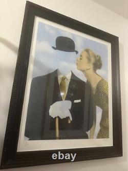 Joe Webb Kissing Magritte signed Early Print Larger Very Rare Edition Of 50