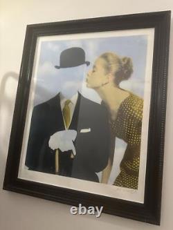 Joe Webb Kissing Magritte signed Early Print Larger Very Rare Edition Of 50