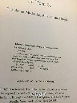 Jumanji Chris Van Allsburg, Very Rare USA First Edition 1981