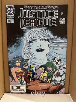 Justice League America #91 Farewell to a Friend VF+/NM Very RARE DCU Variant