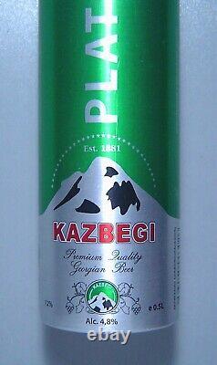 KAZBEGI Aluminum Bottle Georgian Georgia EMPTY Beer Limited Edition Very Rare