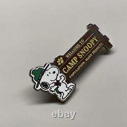 Knotts Berry Farm Pin WELCOME CAMP SNOOPY VERY RARE LIMITED EDITION DISCONTINUED