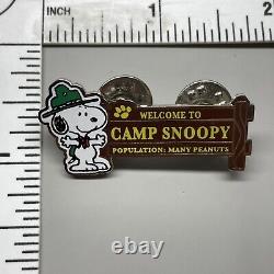 Knotts Berry Farm Pin WELCOME CAMP SNOOPY VERY RARE LIMITED EDITION DISCONTINUED