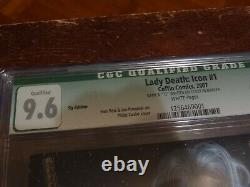 Lady Death Icon #1 Sly Edition 72/88 CGC 9.6 Qualified Brian Pulido Very Rare