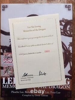 Lee Siu Loong Memories Of The Dragon. Very Rare Bruce Lee Book