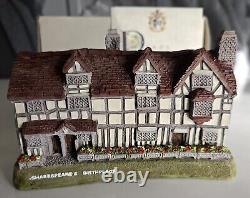 Lilliput Lane Very Rare William Shakespeare Version 1 Boxed With Deeds