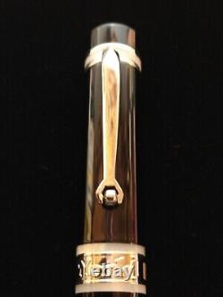 Limited Edition Black Bexley Decoband 14k 585 Gold M Nib Very Rare Fountain Pen