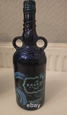 Limited Edition Kraken Unknown Deep Bottle, Tin & Glass Full. Very Rare