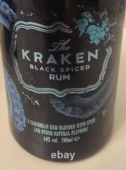 Limited Edition Kraken Unknown Deep Bottle, Tin & Glass Full. Very Rare