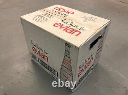 Limited Edition Paul Smith Evian glass bottles Qty x 12 in box 2009 Very Rare