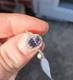 Limited Edition Very Rare Gold 18k Colour Change Garnet & Diamond Ring Size 7