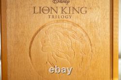 Lion King Trilogy Limited Edition Wooden Box blue ray DVD Very Rare never used