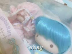 Little Twin Stars Soft Vinyl Doll Set kikilala Very rare Sanrio Pajamas version