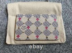 Louis Vuitton Damier Azure Studs Limited Edition Card Holder N64613. Very Rare