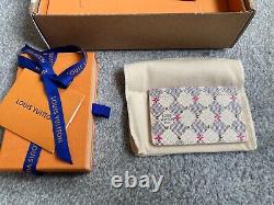Louis Vuitton Damier Azure Studs Limited Edition Card Holder N64613. Very Rare