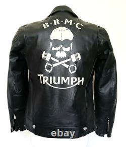 Ltd Edition Triumph Legends Leather Motorcycle Jacket Very Rare Cost £400 Ltd Edition Triumph Legends Leather Motorcycle Jacket Very Rare Cost £400