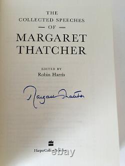 Margaret Thatcher Signed Collected Speeches Very Rare LETTERED Edition Leather