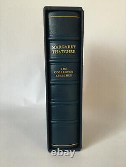 Margaret Thatcher Signed Collected Speeches Very Rare LETTERED Edition Leather