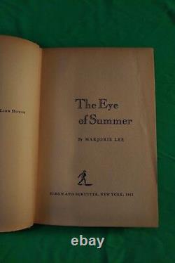 Marjorie Lee, The Eye of Summer 1961 1st Edition First printing Very RARE HC DJ