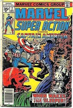 Marvel Super Action 2 Very Rare 35 Cent Price Variant Vg. 35 Captain America