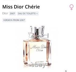 Miss Dior Cherie EDT 2007 Edition OPEN. Very Rare. Collectors item