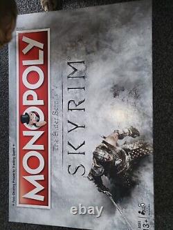 Monopoly Skyrim Edition-very rare un boxed and all pieces sealed complete
