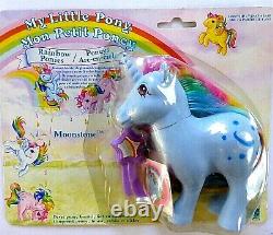 My little pony g1 VARIANT MOONSTONE MADE IN FRANCE MOC VERY RARE/STUNNING