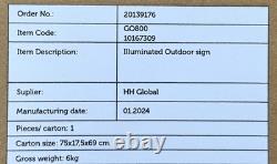 NEW Guinness OUTDOOR SIGN, double sided LIGHTBOX, Very rare, Limited Edition