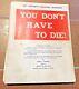 Niram Cromwell. You Don't Have To Die! 1st Edition 1962 Very Rare