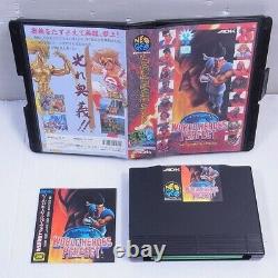 Neo Geo Aes Rom World Heroes Perfect Jp Version Very Rare! 100% Authentic