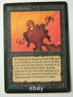 Nether Shadow(black Creature) Mtg Beta 1993 Very Fine Photo's